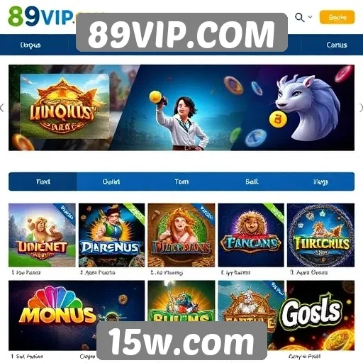 Variedade de jogos disponíveis no 89VIP.COM